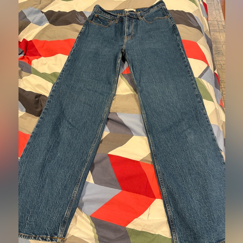 Abercrombie & Fitch Blue 90s Relaxed Fit Jeans